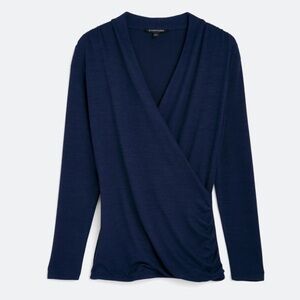 NWT: LS Winona Ruched Side Wrap
Knit Top